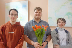 Verabschiedung von Zivildiener Mayer Jan