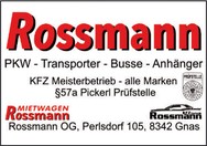 Logo Autoverleih und Taxi Rossmann 